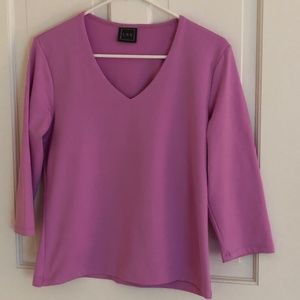 2 for $10 Buttery Soft Pink V-neck Top - Worn once